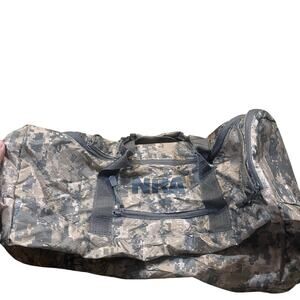 NRA Digital Camo Duffel Bag Gym Travel Overnight Bag Military Style Lightweight